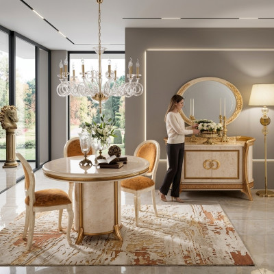 arredoclassic™ Luxury Class Furniture Dining Room Round Table Dining Table