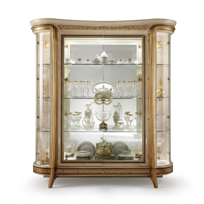 DISPLAY Cabinet Glass Cabinet Designer Furniture Baroque Rococo Decoration Art Nouveau