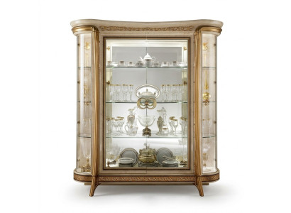 DISPLAY Cabinet Glass Cabinet Designer Furniture Baroque Rococo Decoration Art Nouveau