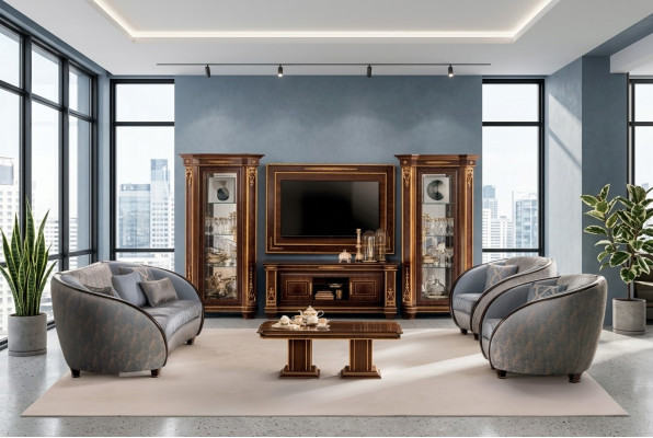 Luxury Class 3+1+1 Italian Furniture Couch Sofa New Sofa Set arredoclassic™