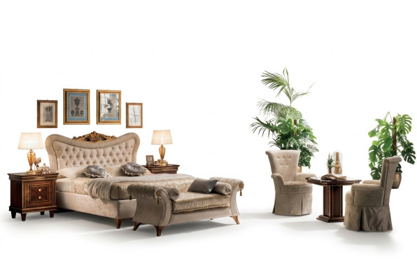 Bed designer furniture bedroom baroque rococo art nouveau classical