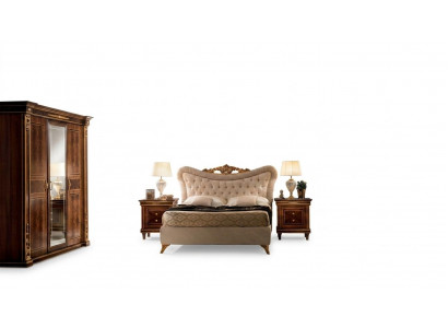 arredoclassic™ Bedroom Set Modigliani Baroque Rococo Bed Nightstand 4-piece.