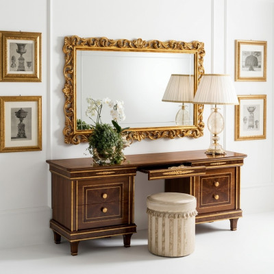 Dressing table bedroom mirror youth antique style set wood