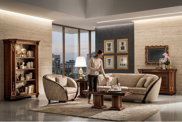 Luxury Class 3+2+1 Italian Furniture Sofa Set Sofa New arredoclassic