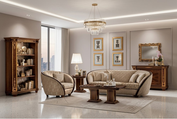 Luxury Class 3+2+1 Italian Furniture Sofa Set Sofa New arredoclassic