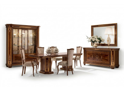 Furniture Table + 8x Chair Sets Dining Room Set Wood Complete Baroque