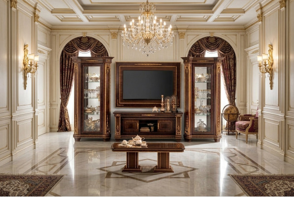 Closet wall unit TV designer furniture living room display cabinet displays