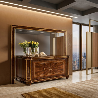 Buffet sideboard sideboards living room wall cabinet + mirror
