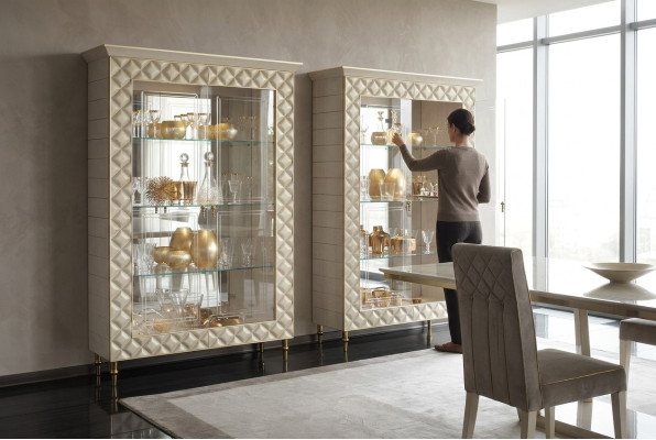 DISPLAY cabinet glass cabinet designer furniture decoration Rococo Baroque Art Nouveau