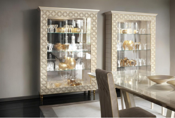 DISPLAY cabinet glass cabinet designer furniture decoration Rococo Baroque Art Nouveau