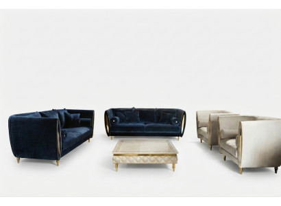 Sofa set sofa couch 3 + 2 + 1 living room designer furniture classic