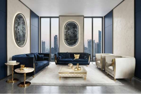 Luxury Class 3+2 Italian Furniture Sofa Set Couch Sofa New