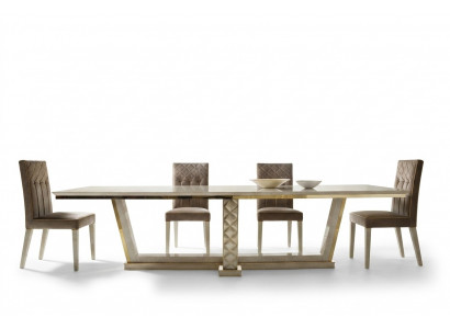 Dining table + 8 chairs dining room table rococo baroque Art Nouveau royal luxury