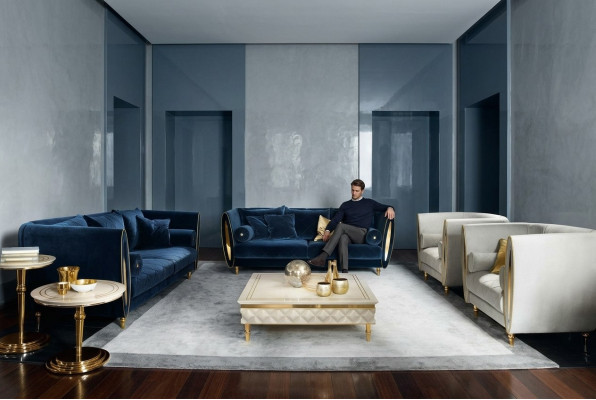 Sofa set couch 3-seater (without 2+1) designer furniture classic