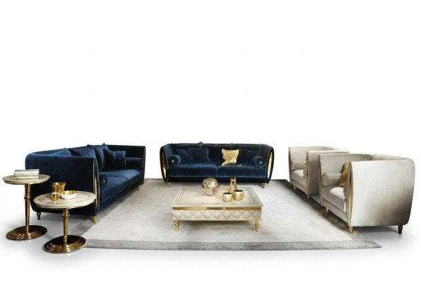 Sofa set couch 3-seater (without 2+1) designer furniture classic