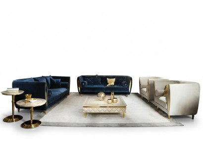 Sofa set couch 3-seater (without 2+1) designer furniture classic