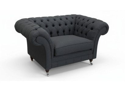 Chesterfield Armchair TV Couch 1-Seater Sofa Textile Fabric Sofas Upholstery #2