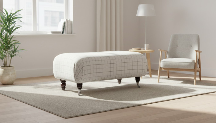 Chesterfield Footstool Ottoman Stool Classic Side Relax Chair Bench New