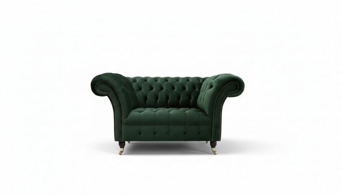 Chesterfield Design Sofa Armchair Couch Upholstery Luxury Textile Couches 1-Seater #103