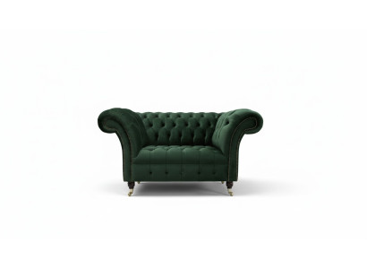 Chesterfield Design Sofa Armchair Couch Upholstery Luxury Textile Couches 1-Seater #103