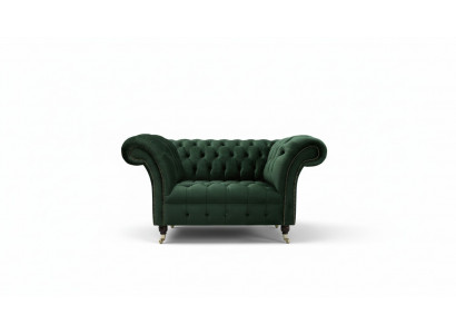 Chesterfield Design Sofa Armchair Couch Upholstery Luxury Textile Couches 1-Seater #103