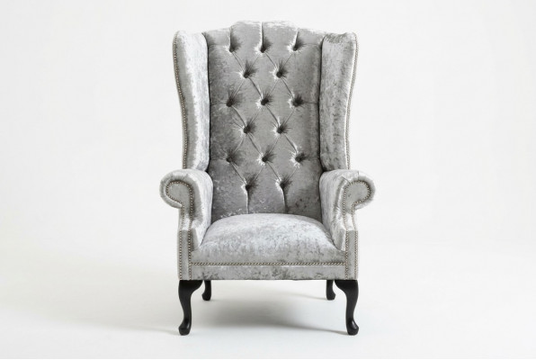 Chesterfield Design Sofa Armchair Couch Upholstery Luxury Textile Couch 1 Seater #102