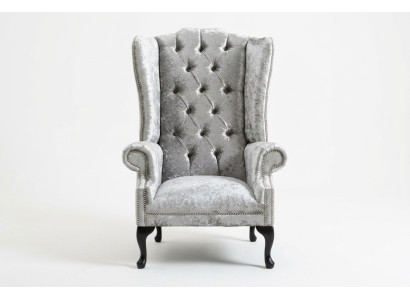 Chesterfield Design Sofa Armchair Couch Upholstery Luxury Textile Couch 1 Seater #102