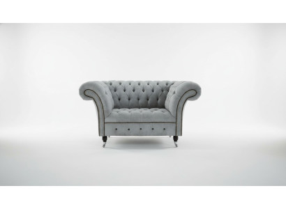 Armchair 1-Seater Upholstered Sofa Classic Chesterfield Premium Class Chair