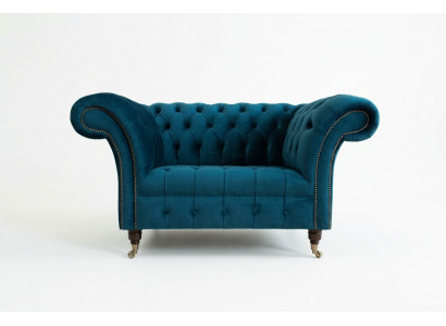 Chesterfield armchair television couch single-seater sofa fabric material couches upholstery 131