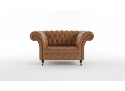 Armchair 1 Seater Chesterfield Faux Leather Upholstered Sofas Design Luxury Couch Sofa