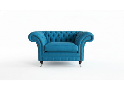 Chesterfield design sofa armchair couch upholstery textile couches seat wingback chair