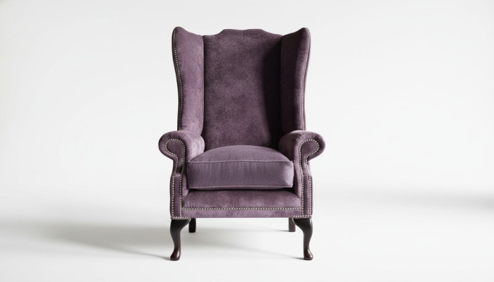 Chesterfield wingback armchair, armchair, 1-seater sofa, upholstered couches, leather, textile couch.