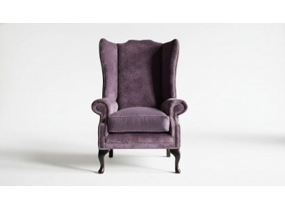 Chesterfield wingback armchair, armchair, 1-seater sofa, upholstered couches, leather, textile couch.
