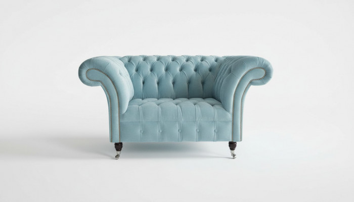 Chesterfield Design Sofa Armchair Couch Upholstery Luxury Textile Couches 1-Seater #145