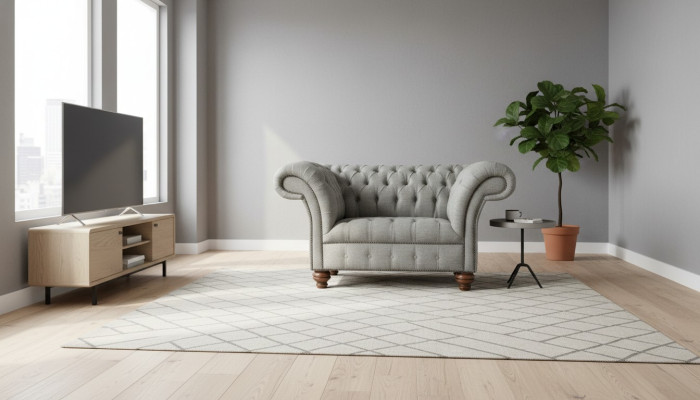 Exclusive 1-seater sofa armchair relax Chesterfield sofas couches upholstery fabric