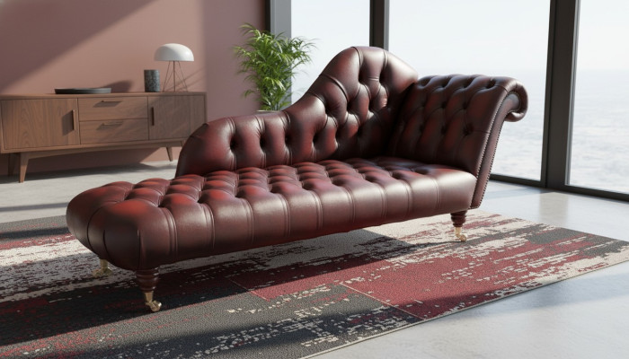 Lounge Club Chesterfield Sofa Loveseat 2-Seater Upholstered Lounges Chaise Longues Leather