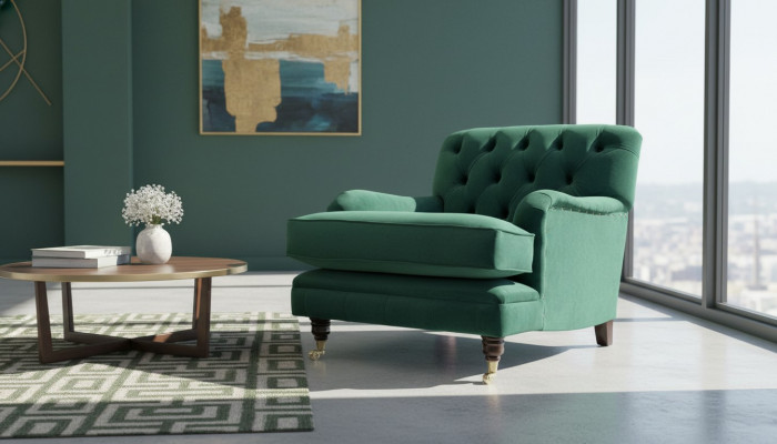 Lounge Club Sofa Armchair Relax Couch Chair Relax TV Chesterfield Upholstered New