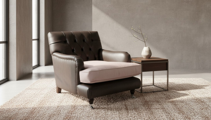 Lounge Club Armchair Couch Chair TV Chesterfield Upholstery Relax Sofa 1 Seater