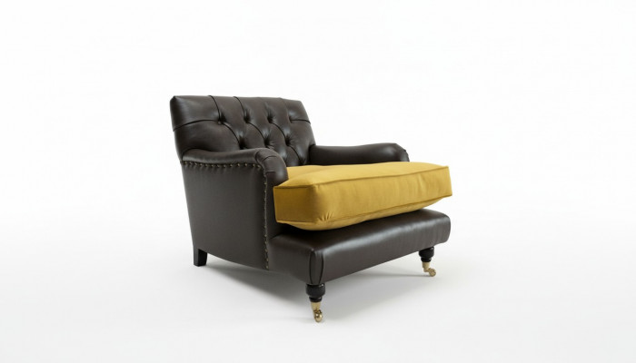 Lounge Sofa Armchair Club Relax Couch Upholstered Chair 1 Seater Television Chesterfield
