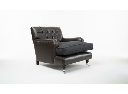 Lounge Club Sofa Armchair Couch Chair TV Relax Leather Chesterfield Upholstery