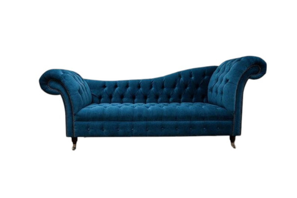 Chaise lounge sofa seat lounger lounge baroque rococo art nouveau classic blue new