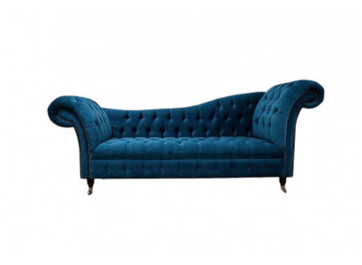 Chaise lounge sofa seat lounger lounge baroque rococo art nouveau classic blue new