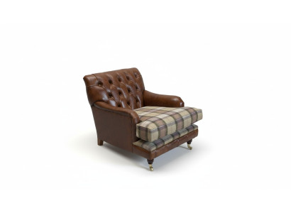 Armchair 1 Seater Relax Upholstered TV Chesterfield Textile Sofa Couch Fabric New