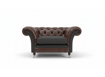 Armchair 1 Seater Relax Cushioned TV Chesterfield Textile Sofa Couches Leather New