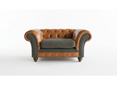 New luxurious upholstery luxury class classic Chesterfield armchair 1 seater soft
