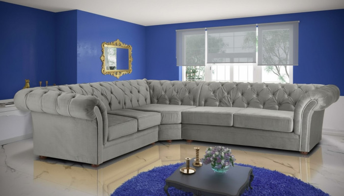 245x308cm Couch Upholstery Chesterfield Sofa Custom-Made Couches Sofa Suite