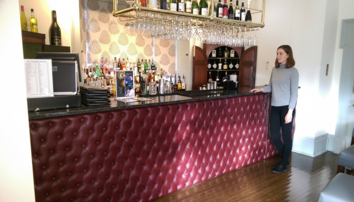Custom-made panels bar wall coverings upholstered padding