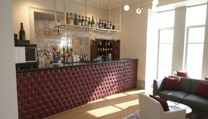 Custom-made panels bar wall coverings upholstered padding