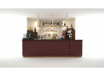 Custom-made panels bar wall coverings upholstered padding