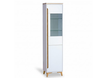 Display Cabinet Sideboard Cupboard Shelf Modern Style Living Room Collection White